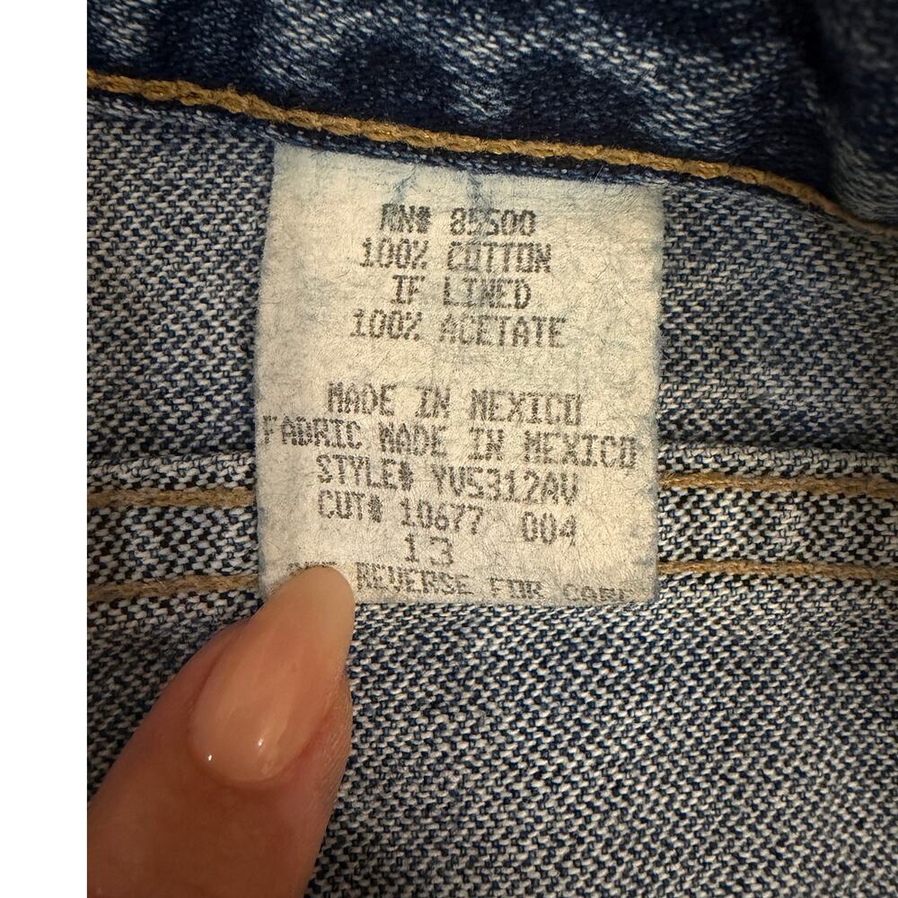 Vintage Baby Phat Jeans Womens 13 High Rise Flare Wide Leg Denim Cat Logo Y2K - Picture 6 of 6